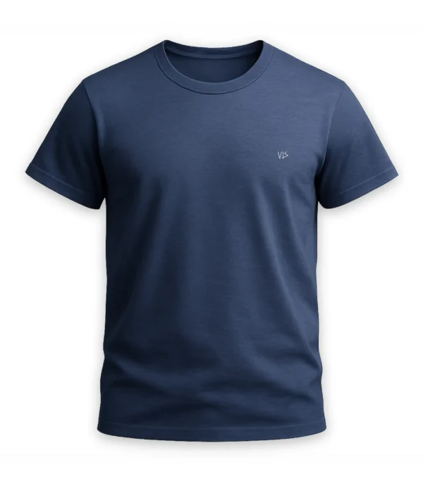 Vis Wear Organic Unisex Shirt in Navy Blau