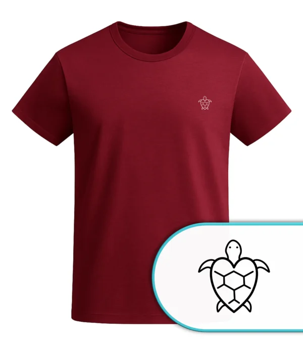 Süßes T-Shirt mit Baby Schildkröte und Herz – Nachhaltige Vis Wear Mode aus Bio-Baumwolle – Turtle Heart Design schwarz